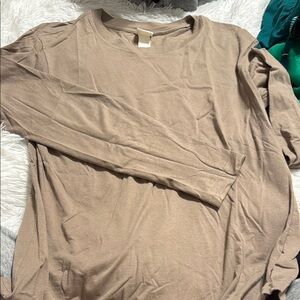 Basic H&M Long Sleeve - Tan